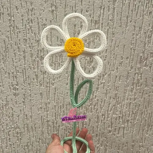 05 Unds Flor Porta Retrato 10x15 Personaliza em Tricotin