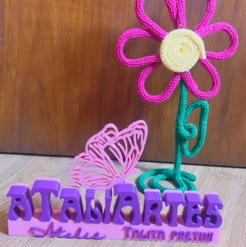 10 Unidades Centro de Mesa Flor / Margarida em Tricotin