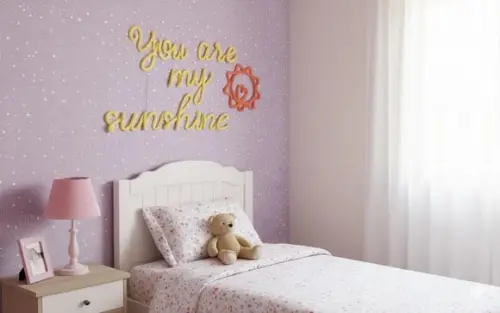Frase You Are My Sunshine Personalizado em Tricotin