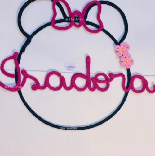 Guirlanda Minnie em Tricotin