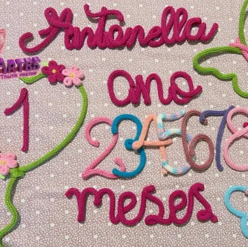 Kit Mêsversário Jardim das Borboletas Personalizado Tricotin