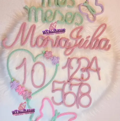 Kit Mêsversário Jardim das Borboletas Personalizado Tricotin