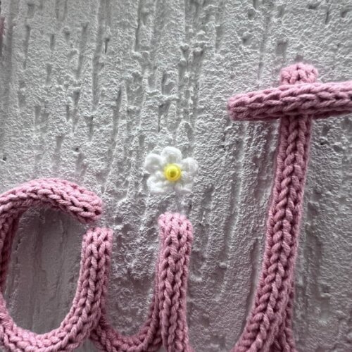 Porta maternidade Guirlanda de Laço e Margaridas personalizados 