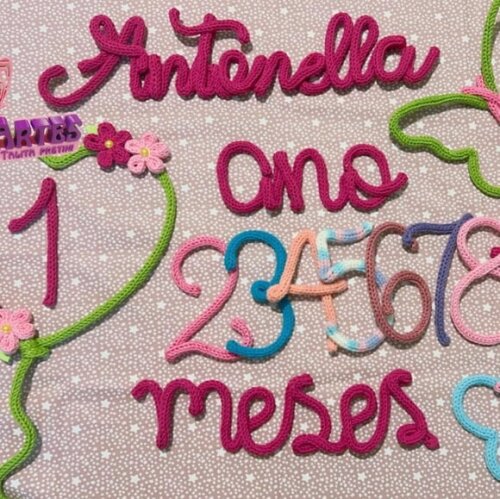 Kit Mêsversário Jardim das Borboletas Personalizado Tricotin