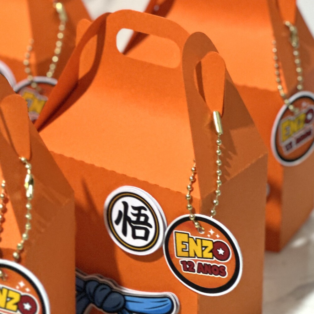 Kit Completo Personalizado com Topper de Bolo, Maletinhas e Palit