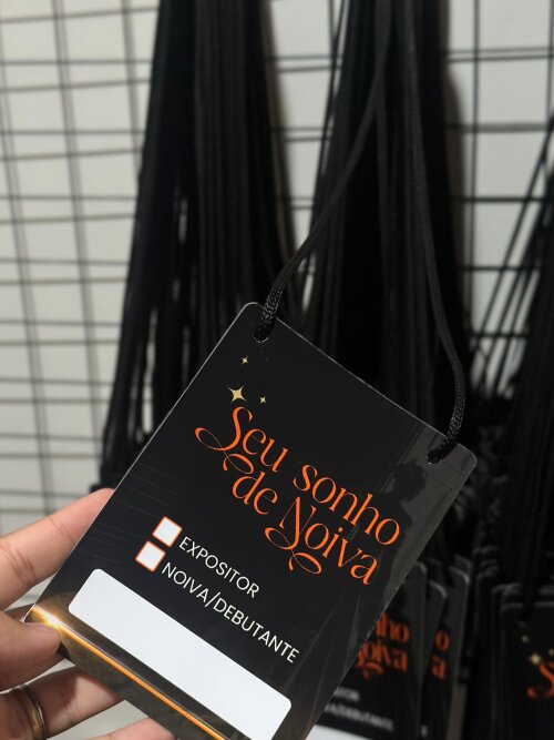 Crachá CredencialPersonalizado para Eventos | 10x14 cm com Cord?