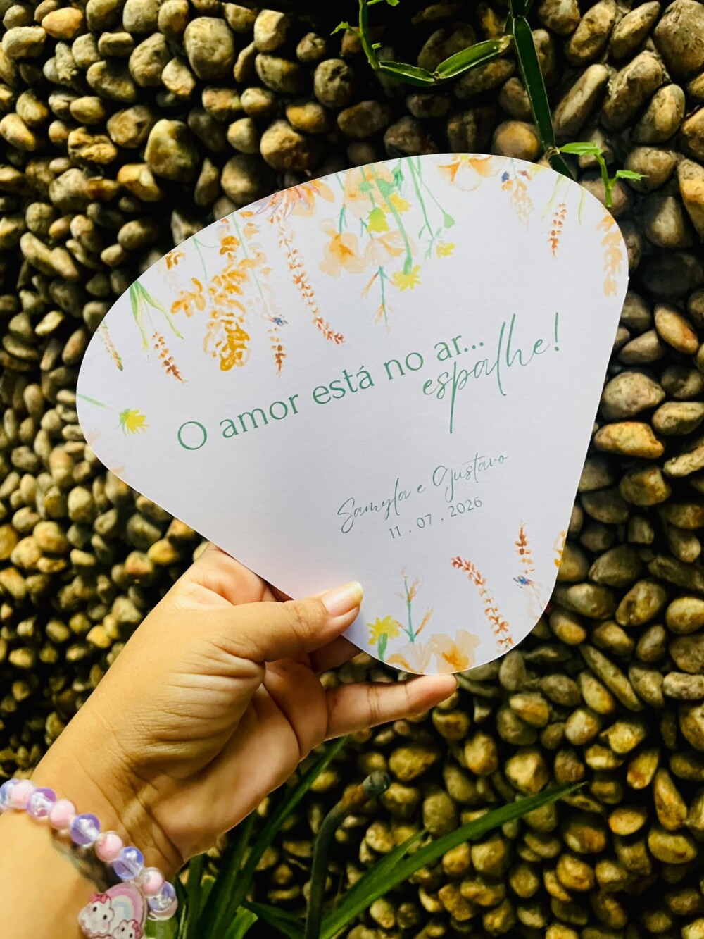 Ventarola Personalizada para Casamento