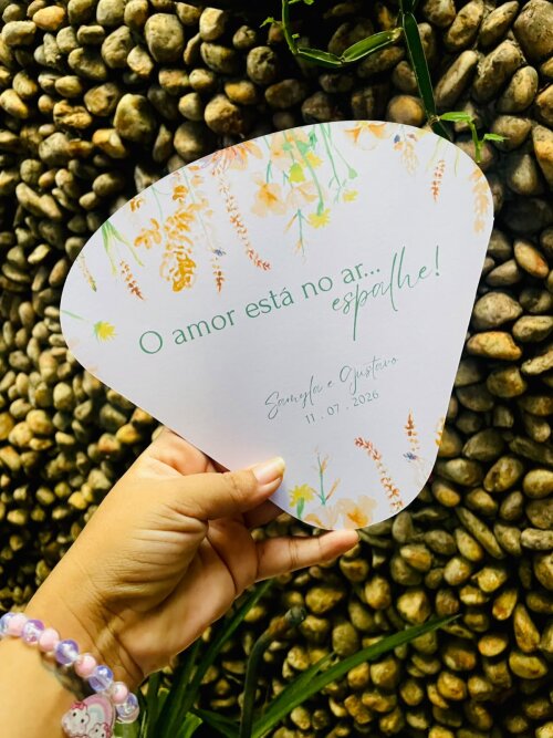 Ventarola Personalizada para Casamento
