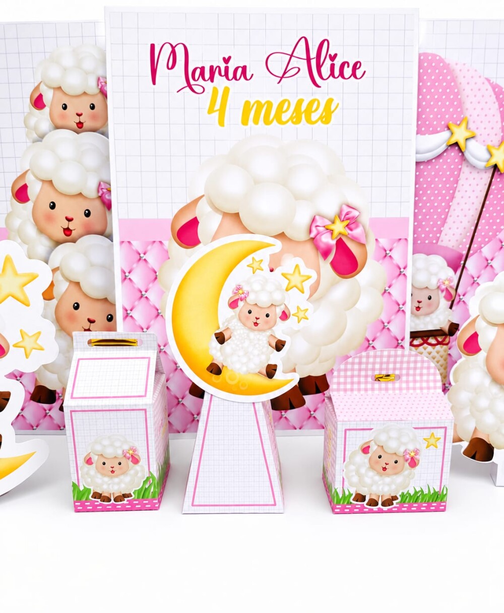 Kit Personalizado – Só um Bolinho | Tema Ovelhinha