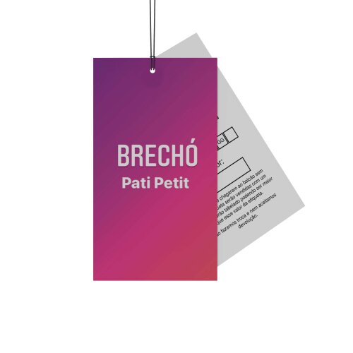 1.000 Tags Personalizadas para roupas, Lingeries