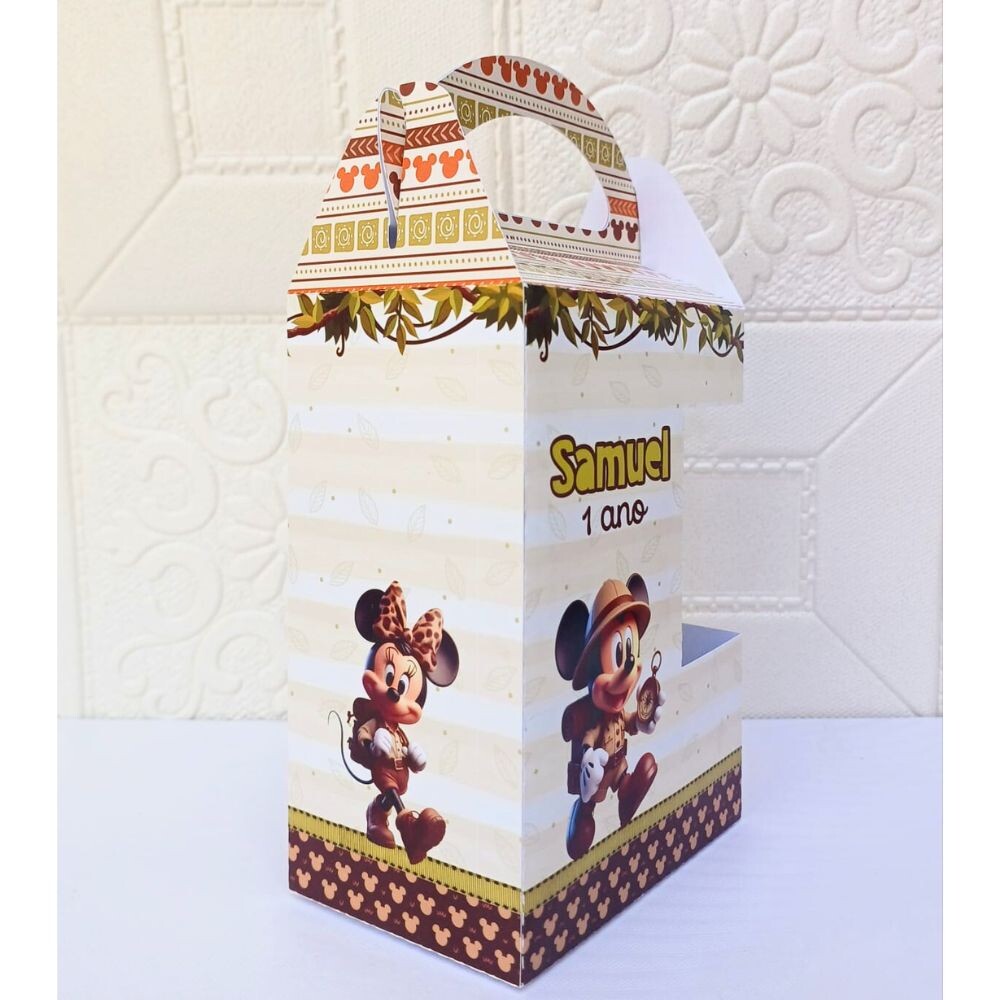 10 Maletinha Personalizada MICKEY SAFARI com visor – Lembrancin