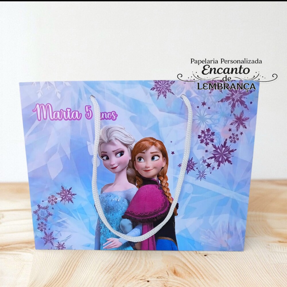 10 SACOLA PERSONALIZADA FROZEN / sacola frozen / sacola supressa 