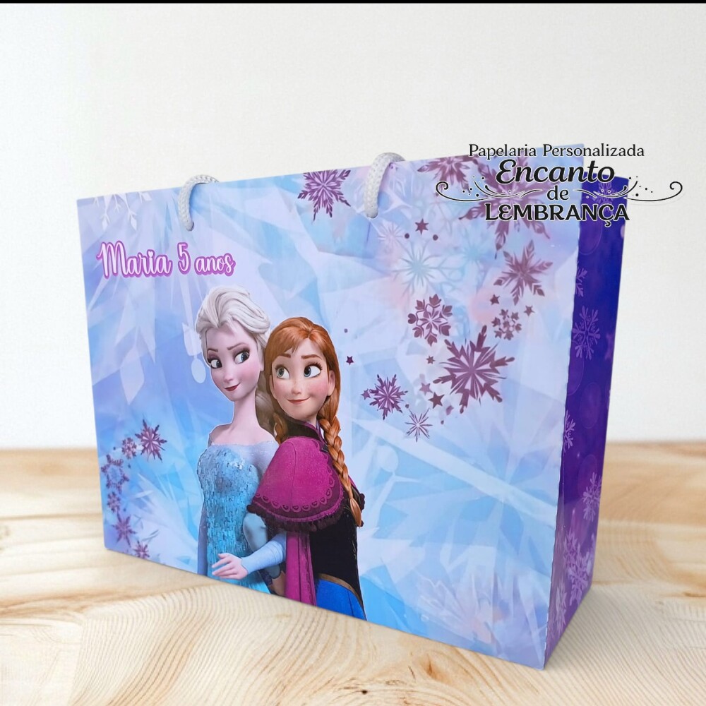 10 SACOLA PERSONALIZADA FROZEN / sacola frozen / sacola supressa 