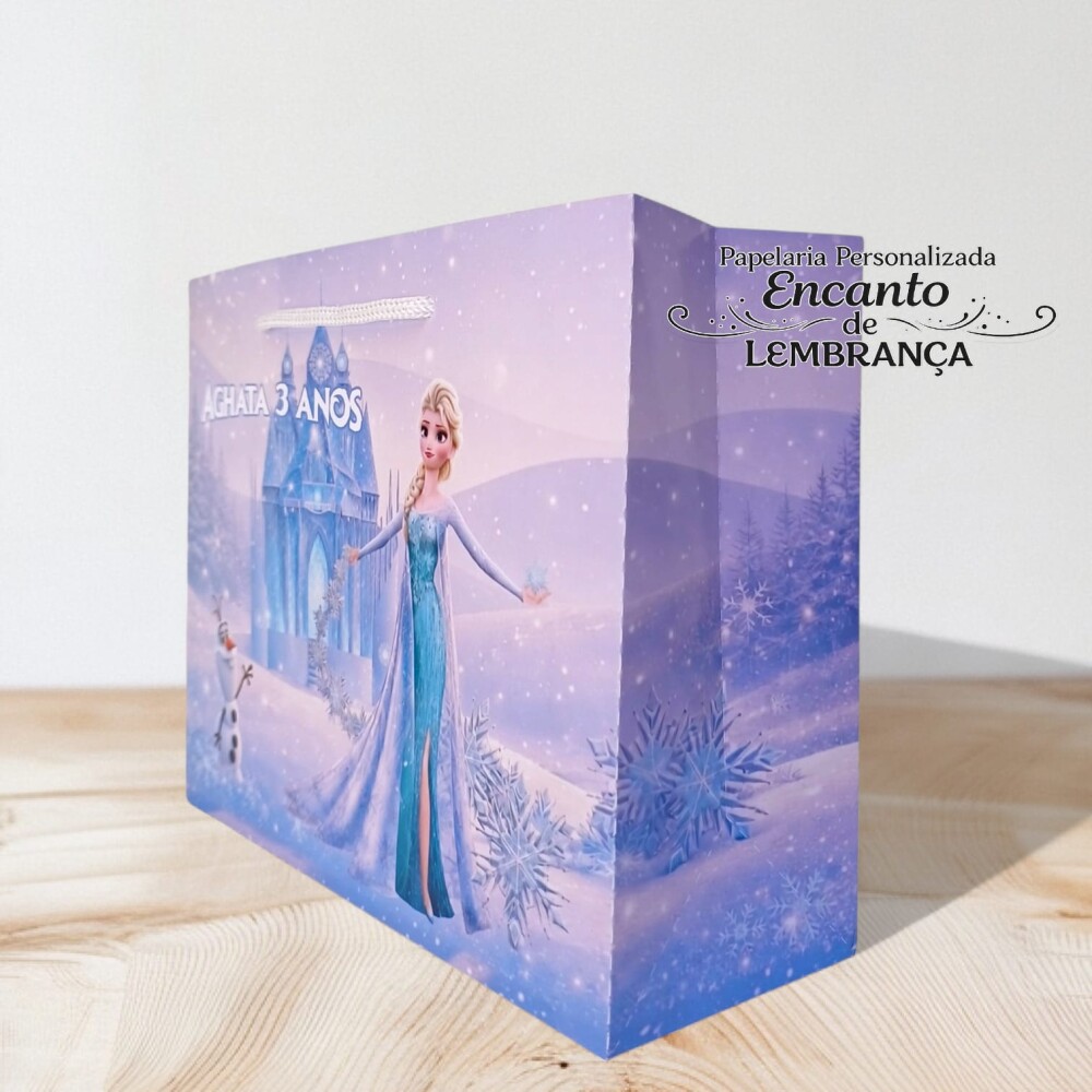 10 SACOLA PERSONALIZADA FROZEN / sacola frozen / sacola supressa 