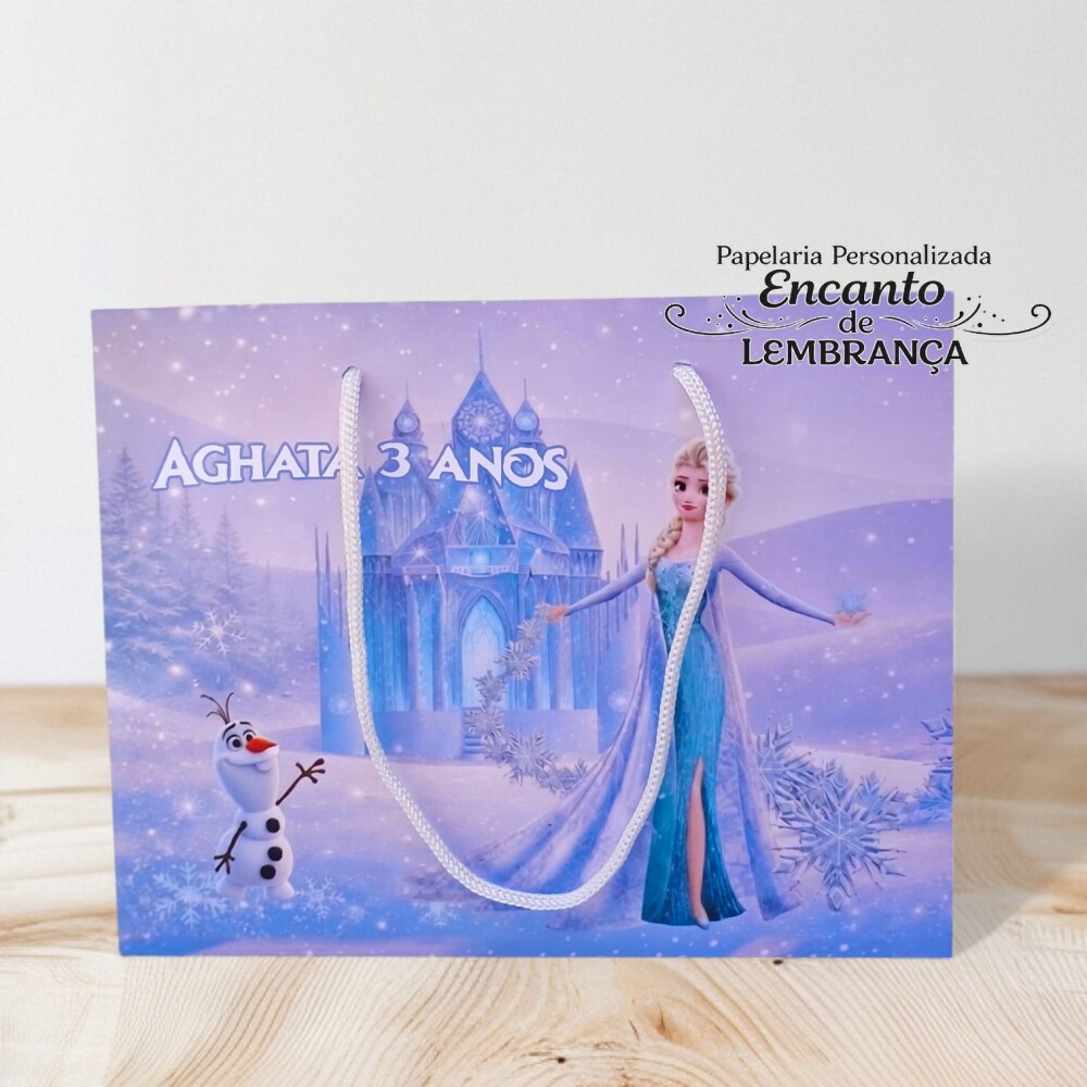 10 SACOLA PERSONALIZADA FROZEN / sacola frozen / sacola supressa 