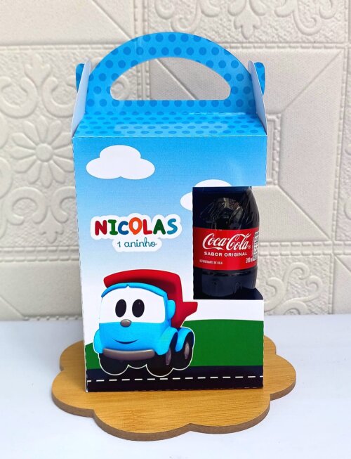 10 Maletinha Personalizada LÉO O CAMINHÃO com visor – Lembran