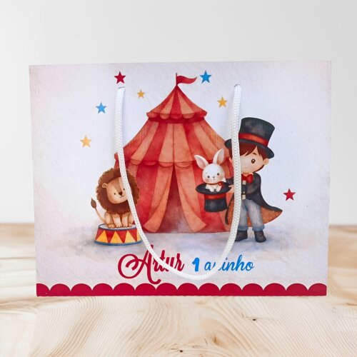 10 SACOLA PERSONALIZADA CIRCO / sacola circo / sacola supressa / 