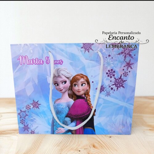 10 SACOLA PERSONALIZADA FROZEN / sacola frozen / sacola supressa 