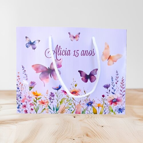 10 SACOLA PERSONALIZADA JARDIM DAS BORBOLETAS / sacola dos Jardim das borboletas / sacola supressa / lembrancinha para festa - Cópia - Cópia - Cópia - Cópia - Cópia - Cópia - Cópia