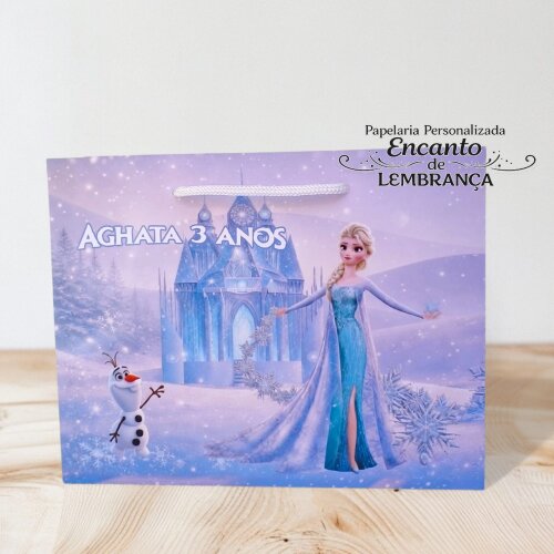 10 SACOLA PERSONALIZADA FROZEN / sacola frozen / sacola supressa 