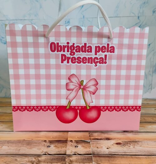 Sacolinha Surpresa Tema Cerejinha Pegue e Monte