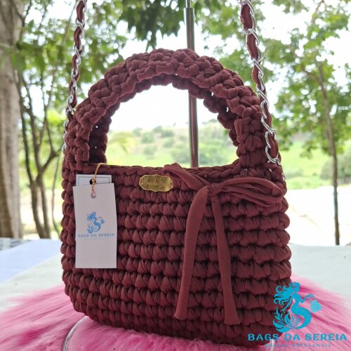 Bolsa Artesanal em Fio de Malha Premium