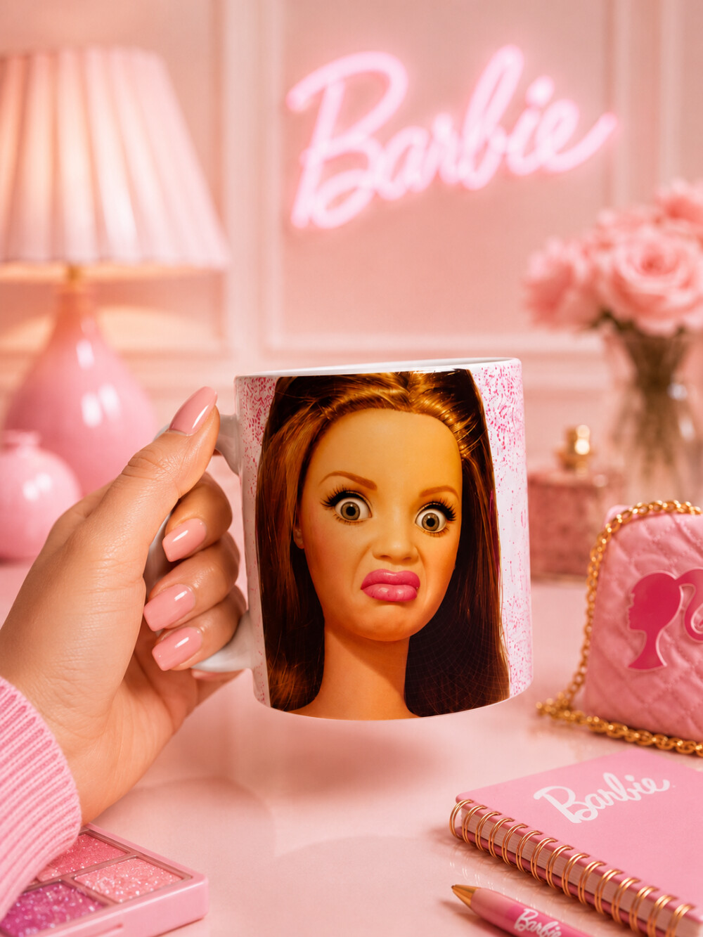 CANECA BARBIE - MEME DEBOCHADA