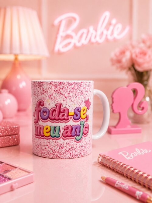 CANECA BARBIE - MEME DEBOCHADA