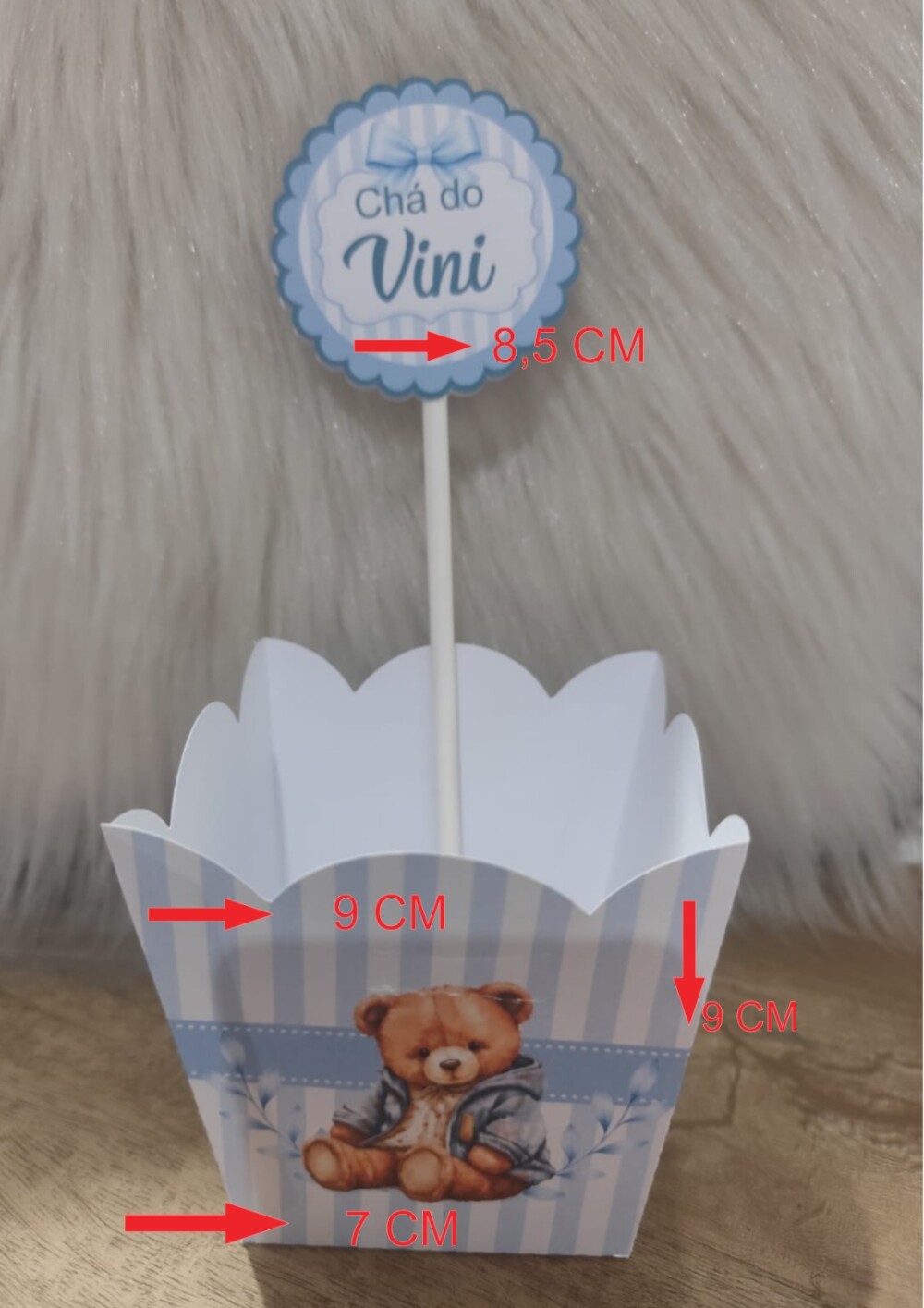 10 Centro de mesa cachepô personalizado Pegue e Monte