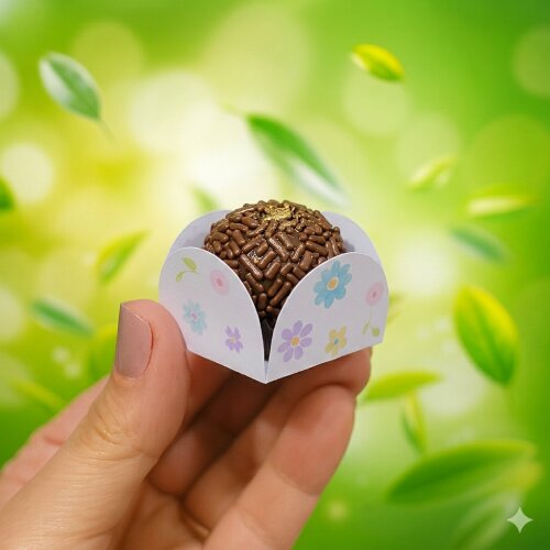 Forminhas para Doces Personalizadas FLORZINHAS CANDY - Forminhas