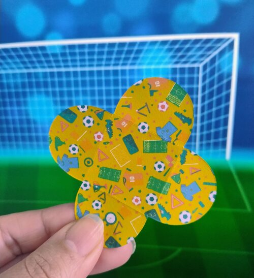 Forminhas para Doces Personalizadas no tema FUTEBOL com FUNDO AMA