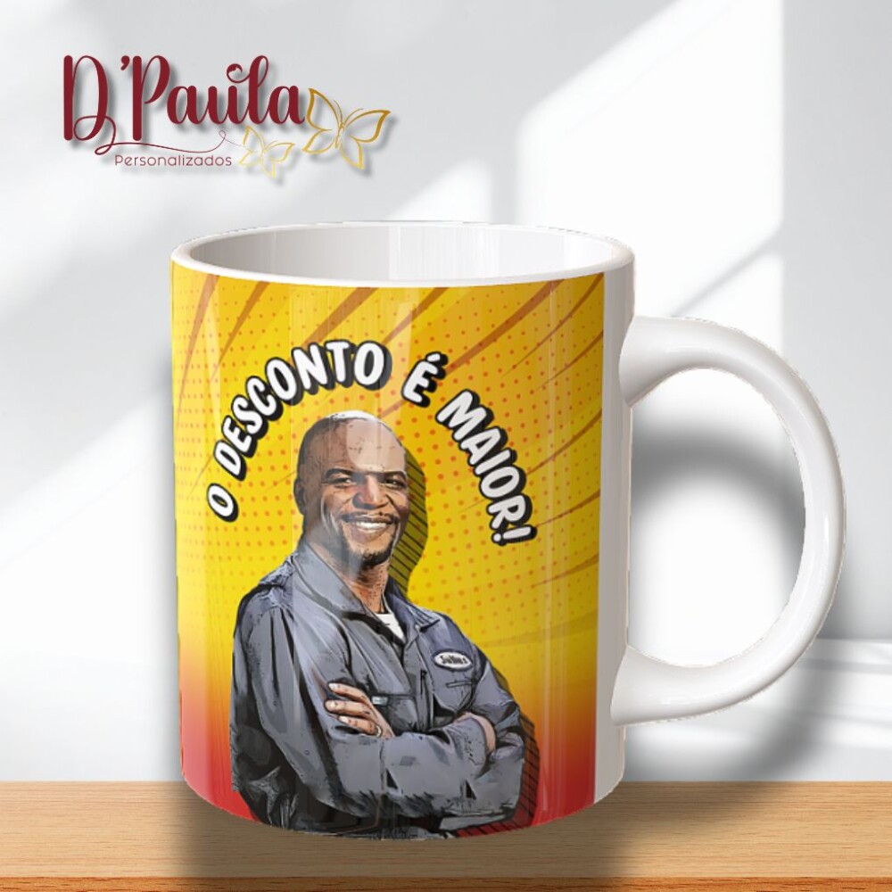 Caneca Divertida O Desconto É Maior 325ml | D'Paula