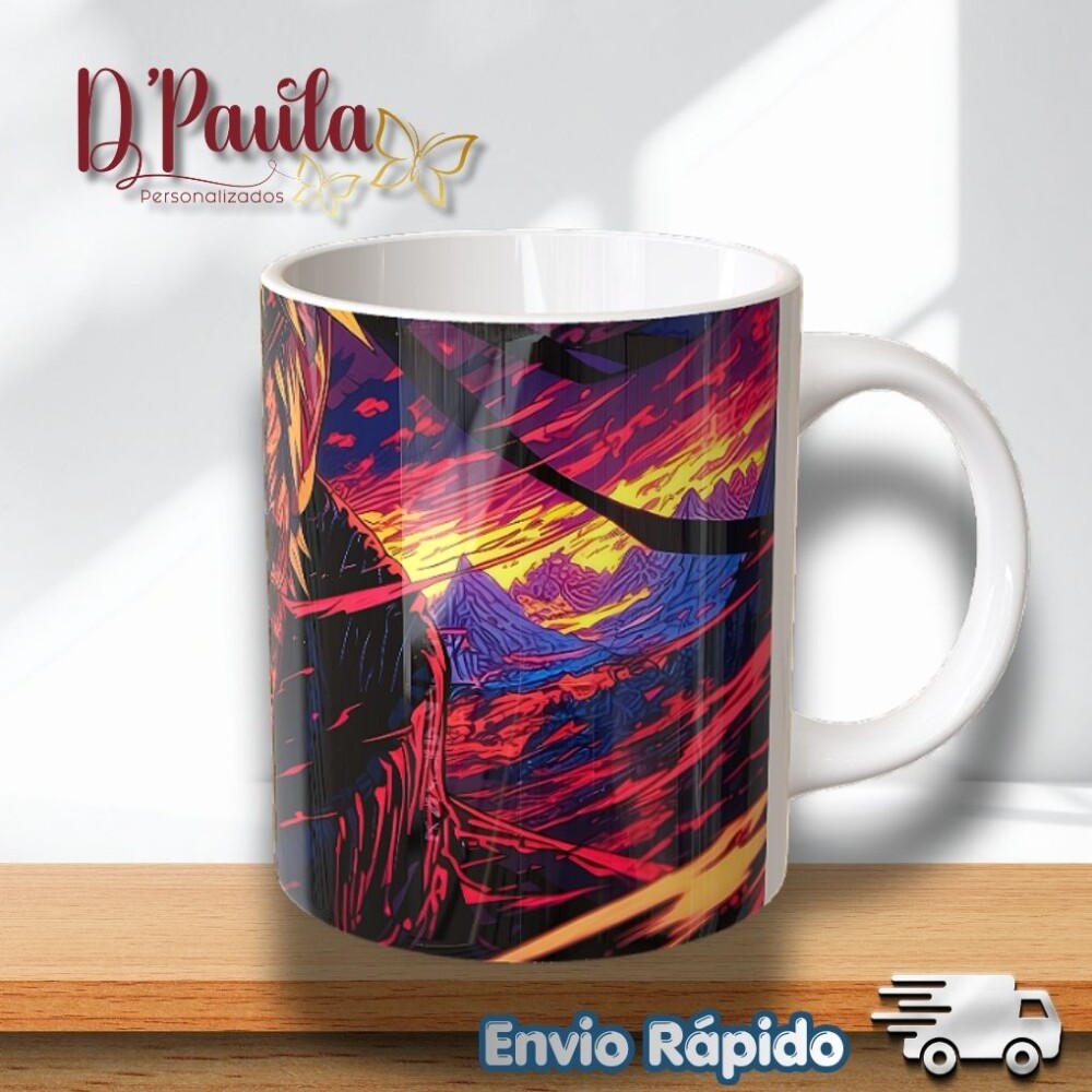 Caneca Anime Ninja 325ml | Presente Geek Personalizado