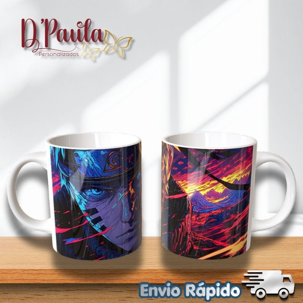 Caneca Anime Ninja 325ml | Presente Geek Personalizado