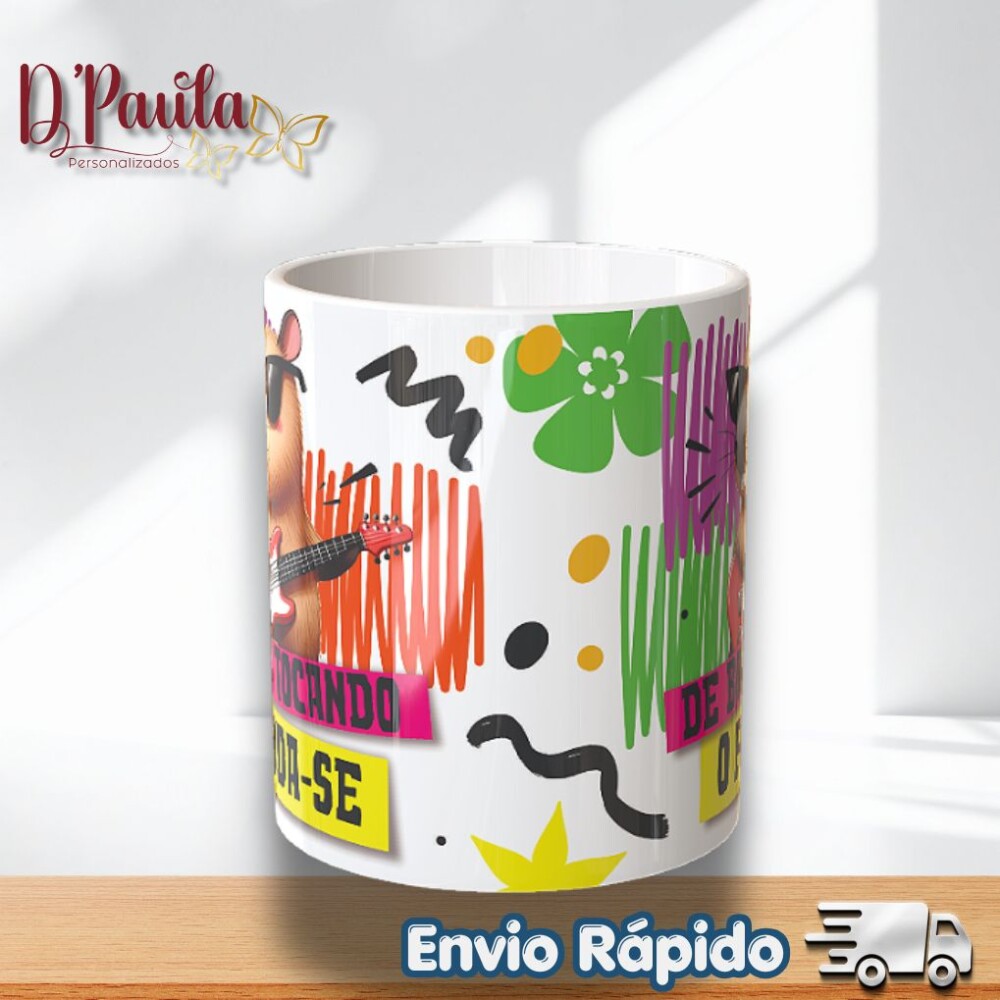 Caneca Capivara Divertida 325ml | Presente Criativo