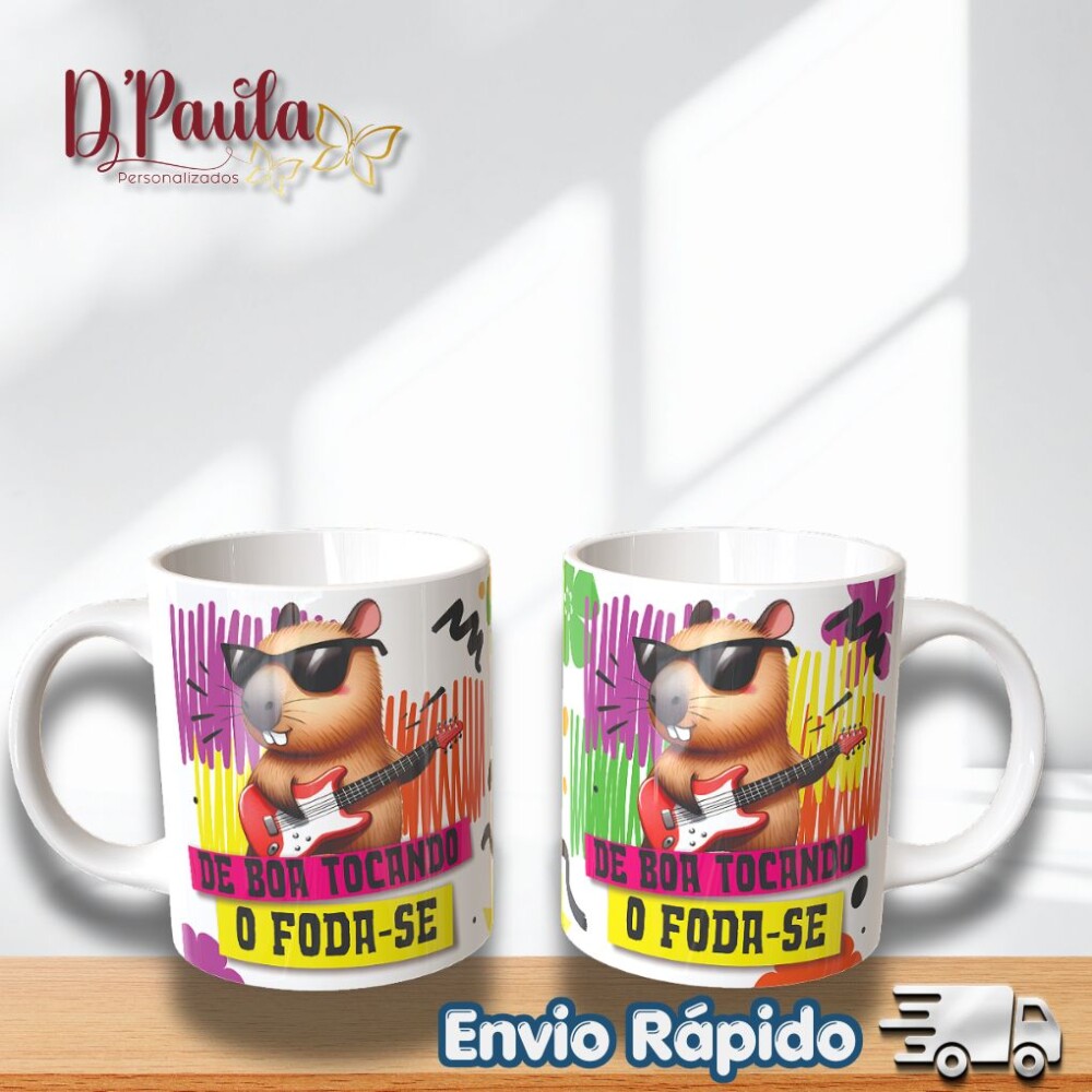 Caneca Capivara Divertida 325ml | Presente Criativo