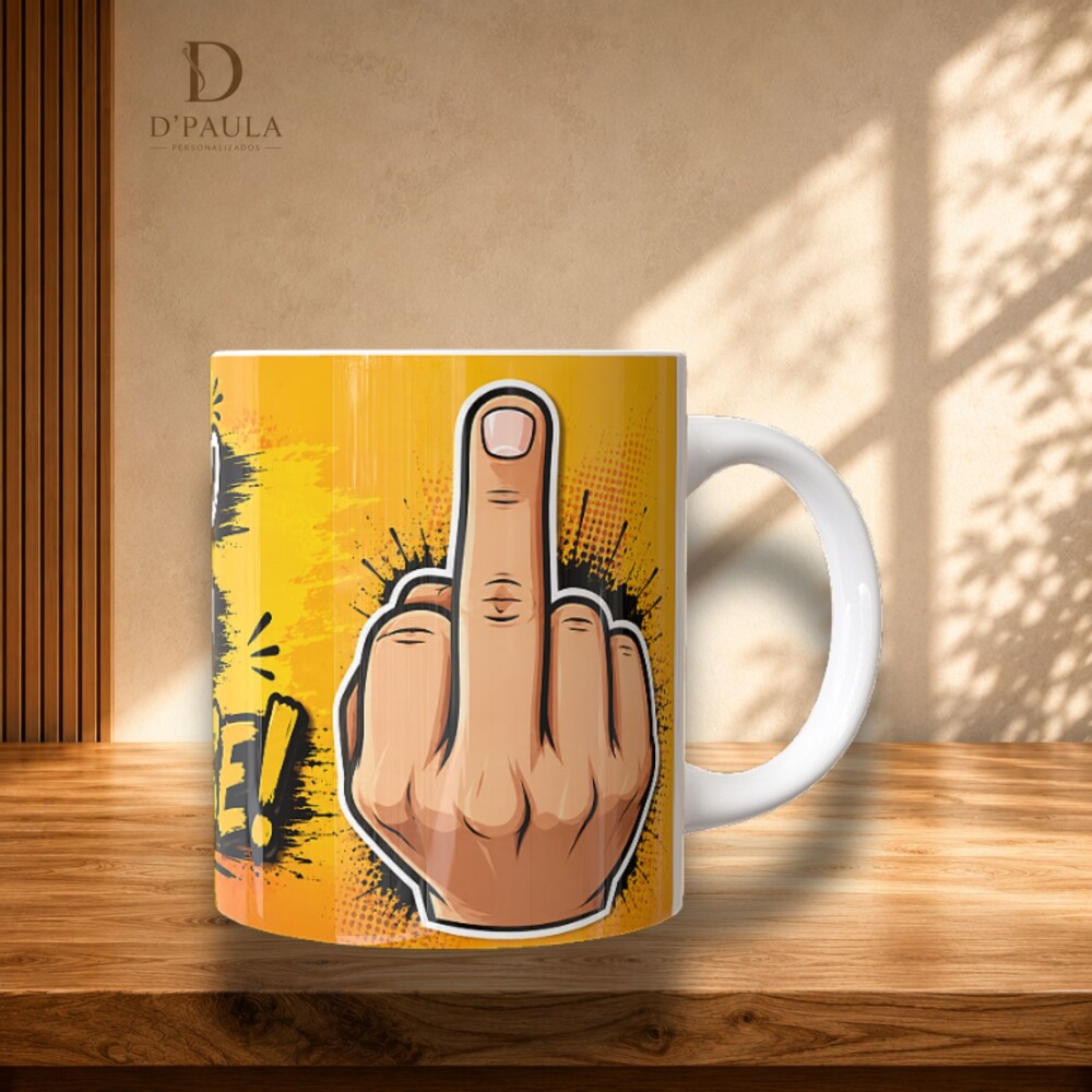 Caneca Engraçada Tudo na Vida Tem um Começo um Meio e um Foda-s