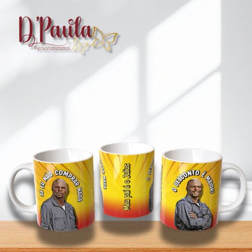 Caneca Divertida "Se Eu Não Comprar Nada, O Desconto É Maior" 325ml