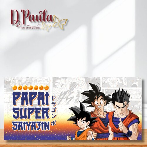 Caneca Pai Super Saiyajin 325ml | Presente para o Papai