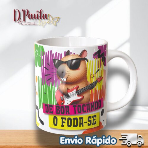 Caneca Capivara Divertida 325ml | Presente Criativo