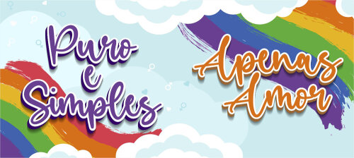Caneca Puro e Simples Apenas Amor LGBT Cerâmica 325ml