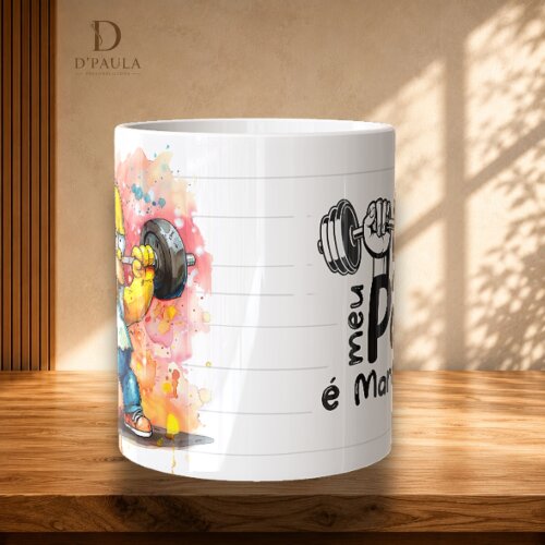 Caneca Pai Maromba em Cerâmica 325ml | Presente Criativo Dia dos