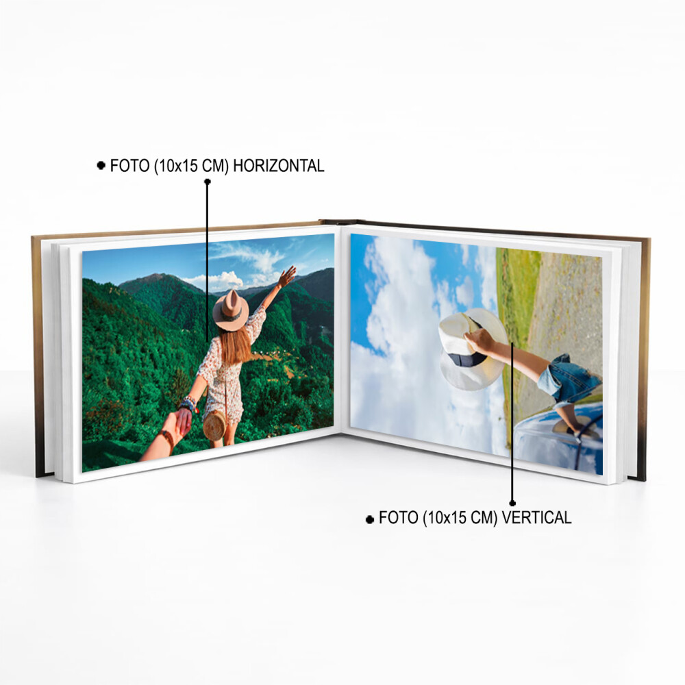 Álbum de fotos autocolante para 30 fotos  10x15cm personalizado
