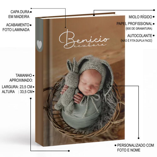 Álbum de fotos autocolante para 200 fotos  10x15cm Personalizado
