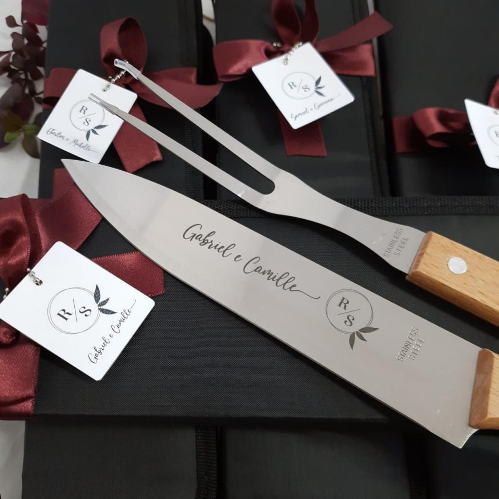 kit churrasco 2 peças  - Padrinhos Casamento