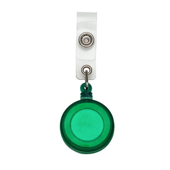 100 Porta Crachá Retrátil de Plástico Fy001 - Personalizado