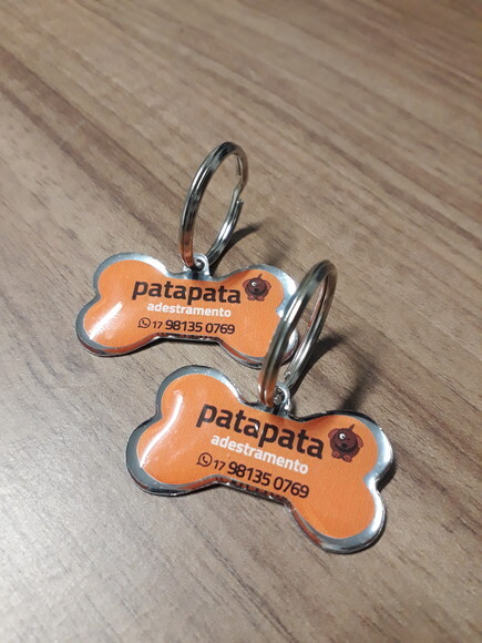 30 Chaveiros Pingente Osso - Personalizado