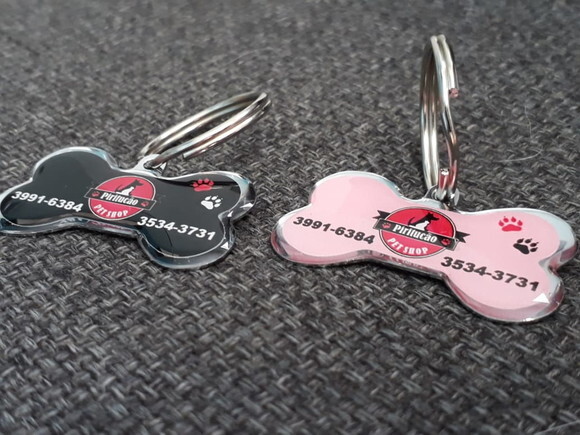 200 Unidades- Chaveiro Pingente Osso - Personalizado