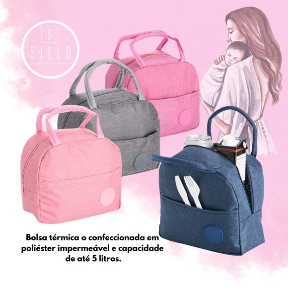Bolsa Térmica 5 Litros - 18967 - Personalizada -dia das Mães