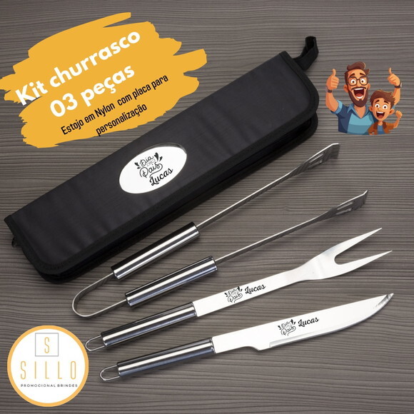 Brinde Corporativo - Kit Churrasco 03 Personalizado- 7446